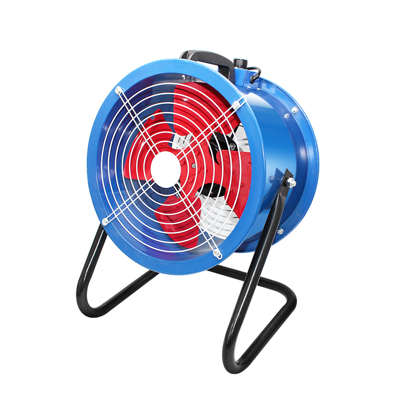 Quạt lưu lượng trục đứng trên sàn di động mạnh mẽ, quạt lưu lượng dọc trục có thể điều chỉnh tốc độ cao